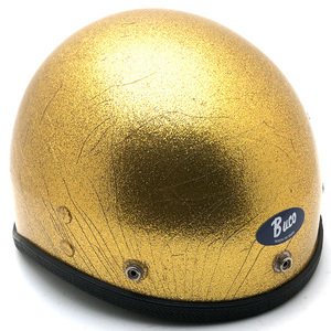 送料無料 BUCO GUARDIAN GOLD METALFLAKE/ブコガーディアン金ゴールドビンテージヘルメット半へルtravelerbantamprotectordefenderspartan