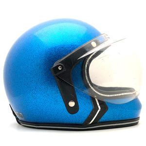 送料無料 可変式純正シールド付 BLUE METALFLAKE 59cm/フルフェイス青ブルービンテージヘルメットbellベルスター120500txmchalアポロ60s70s