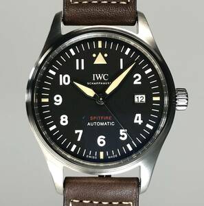 ☆美品☆　IWC　アイ・ダブリュー・シー　パイロットウォッチ　オートマティック　スピットファイア　IW326801　メンズ　替えベルト付き　