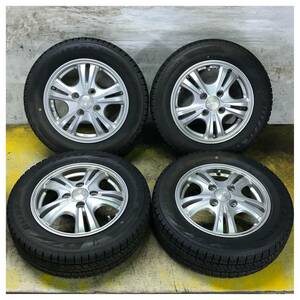 9 BRIDGESTONE BLIZZAK VRX2 155/65R13 2021年製 9.5分目 ライフ オッティ モコ ルークス アルト ワゴンＲ エッセ ミラ ムーブ 等 *5778