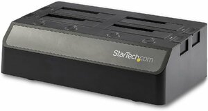 StarTech.com HDD/SSD スタンド/USB 3.1接続/4ベイ/2.5/3.5インチ SATA 1.0(中古品)