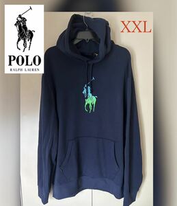 [ free shipping ] new goods Polo Ralph Lauren Polo Ralph Lauren * men's Parker big po knee f-tiXXL[3L~4L rank ] navy blue pull over 