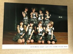 AKB48 久保怜音 シアターの女神公演 2021年4月14日 L版 生写真 谷口めぐ 吉川七瀬 大竹ひとみ