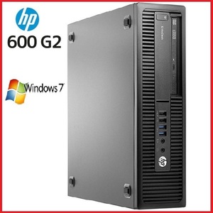 デスクトップパソコン 中古 Windows7 pro 32bit HP 第6世代 Core i5 メモリ4GB 600G2 0005A