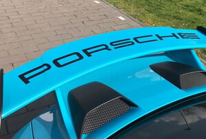【カスタムオーダー】ポルシェ 991 GT3 GT3RS ウイングデカール スポイラー リアウィング GT