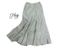 未使用 プラージュ Plage 美ライン リネンブレンド フレアースカート grace flare skirt 38 _画像2