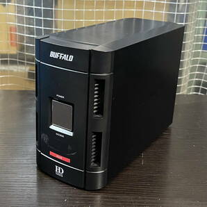 即決 中古 BUFFALO HDD RAID1設定 外付けHDD HD-WIU2/R1シリーズ 500GB （HD-W500IU2/R1）IEEE1394とUSB接続 着払発送60サイズ の画像1