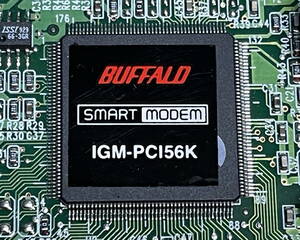 即決　中古　BUFFALO V.90/K56flex対応 PCI用アナログモデム IGM-PCI56K V90 K56Flex対応 クリックポスト全国185円発送