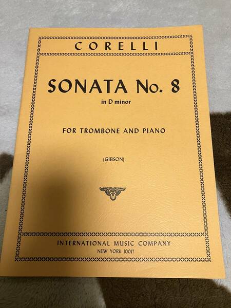 【Trombone, Piano】 Corelli,A. コレッリ Sonata No.8, d minor ソナタ第８番