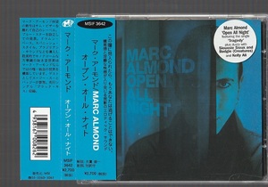 即決 廃盤 MARC ALMOND マーク・アーモンド OPEN ALL NIGHT オープン・オール・ナイト MSIF-3642 国内盤CD 帯付き