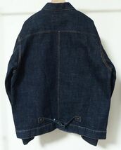 JAPAN BLUE JEANS ジャパンブルージーンズ RJB3866 別注 モンスター デニム ジャケット 1st TYPE Gジャン 44 16.5oz Tバック仕様_画像2