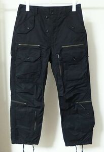 20SS Engineered Garments エンジニアードガーメンツ BEAMS PLUS 別注 Flight Pant Cotton Nylon Sateen フライト カーゴ パンツ S 黒