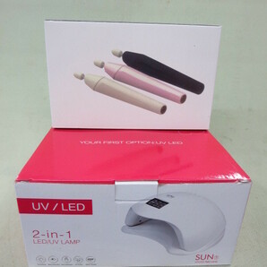 SUN5 ネイルライト(48W) と Electric Nail Files 電動ネイルマシン 共に色:白 箱入(0811ES)PT-1の画像1