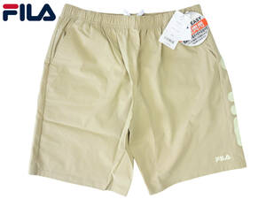 【未使用タグ付】FILA 水陸両用 マチパン イージーショーツ LLサイズ W94～104cm ベージュ カジュアル アウトドア プール 海 川 フィラ