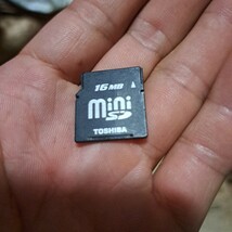 mini SDカード　16MB TOSHIBA　東芝_画像1