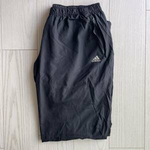 P37-114 adidas Adidas nylon pants wide pants one Point embroidery old clothes 