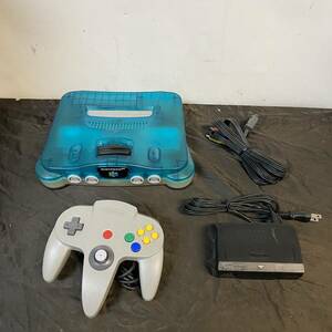  person ton dou64 body clear blue controller adaptor AV cable set Terminator pack attaching NINTENDO64 N64