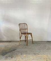 フランス アンティーク Rattan chair ラタン チェア バンブー 椅子 テーブル ビンテージ_画像4