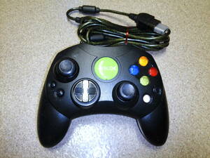 Microsoft genuine products * used *Xbox controller * black *X08-51403* P