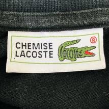 k0061 CHEMISE LACOSTE ラコステ ポロシャツ ノースリーブ 綿100％ ロゴワッペン サイズ40 黒 レディース スポーティーチェックスタイル_画像8