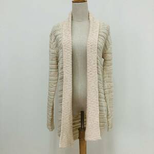 k0204 beautiful goods AZUL by MOUSSY azur bai Moussy cardigan long sleeve cotton . soft S beige plain simple tei Lee casual 