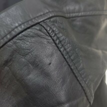 shama シャマ シングル レザー ライダース ジャケット ブルゾン レザージャケット JACKET ブラック サイズ 40_画像7