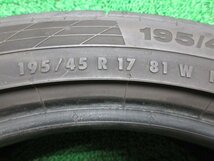 T497【送料無料 在庫処分!!】195/45R17 Continental 夏タイヤ ContiSport Contact 5 4本 激安 スイフト スポーツ アクア コンパクトカー 等_画像9