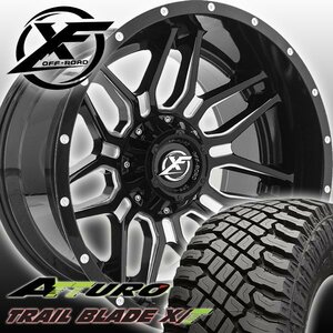 20x10j Escalade Taho XF Offroad XF222 20 -дюймовый набор колес шин atturo rake xt 275/55r20 285/55r20 33x12.50r20