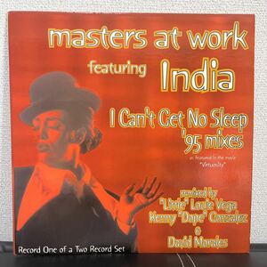 masters at work featuring india / I can't get no sleep '95 mixes CR-0267 maw louie vega kenny dope