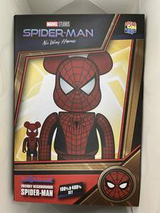 BE@RBRICK FRIENDLY NEIGHBORHOOD SPIDER-MAN 100％&400％ スパイダーマン メディコムトイ フィギュア 未開封