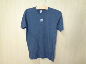 T76◆ALSTYLE製 マクドナルドTシャツ◆アリスタイル size:M グレー系 ポリコットン メンズ トップス プリントTシャツ ネコポス便発送 5H 