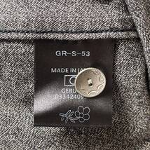 GERUGA ゲルガ CRESCENT CUT SHIRT クレセントカットシャツ オープンカラー セルビッチシャンブレー 半袖シャツ 背面チェーン刺繍 サイズ2_画像9