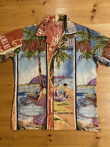 80’s OLD HANGTEN/ハンテン Vintage S/S Aloha Shirt/Hawaiian Shirt/ヴィンテージ 半袖ハワイアンシャツ/アロハシャツ COTTON/コットン
