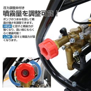 【応援セール】吸水式エンジン噴霧器 排気量26cc 最大圧力3.0Mpa タンクレス ポータブル噴霧器 余水ホース ノズル付属の画像4