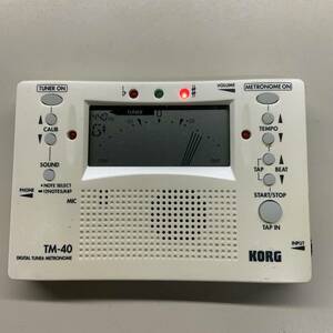 [bK-4-300] Korg цифровой тюнер метроном TM-40*KORG/DIGITAL TUNER METRONOME*