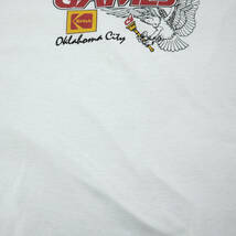 送料無料 80s ビンテージ SOONER STATE GAMES Tシャツ KODAK コダック USA製 白 古着 80年代 アメカジ メンズ L USA オクラホマシティー_画像5