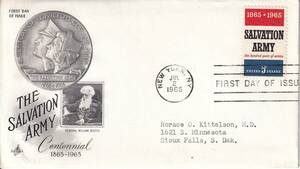 [FDC].. army 100 year (2)(1965 year )( America ) real .t3785