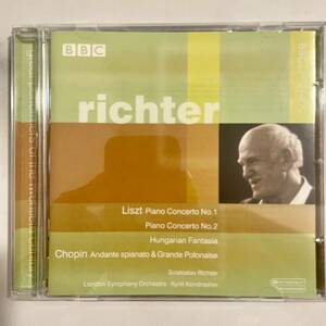 リヒテル＆コンドラシン／リスト・ピアノ協奏曲１、２番、ショパン《アンダンテ・スピアナートと大ポロネーズ》ほか　ＢＢＣレジェンド