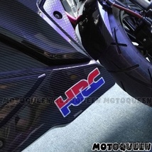 粋☆ 3D HRC ロゴオートバイクローム隆起タンクパッドステッカーデカールエンブレムホンダ CBR 250RR 300R_画像4