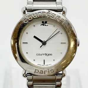 【61301】不動品 クレージュ courreges 腕時計 レディース QZの画像2