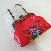 希少 1960s 当時物 光文社 松本零士 光速エスパー がま口財布 レッド 8cm [がま口 財布 ポーチ 幼児財布 ビンテージ 小銭入れ グッズ ]_画像1