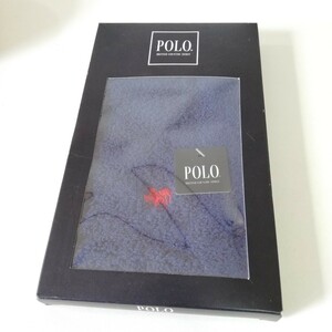 POLO ポロ 紺 ハンドタオル タオルハンカチ 未使用品 モコモコ