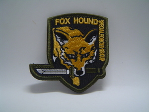 ★未使用★ＦＯＸ ＨＯＵＮＤ・フチOD系色★ワッペン