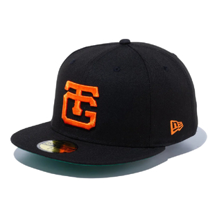 ニューエラ 59FIFTY NPBクラシック 読売ジャイアンツ ブラック ラストオレンジ 7 3/8 1個