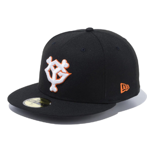 ニューエラ 59FIFTY 読売ジャイアンツ ブラック スノーホワイト ラストオレンジ ブラック ホワイト 7 7/8 1個 [T便60] [T便 1/4]