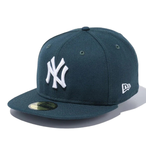 ニューエラ 59FIFTY ニューヨーク・ヤンキース ダークグリーン ホワイト ダークグリーン 7 1/8 1個 [T便60] [T便 1/4]