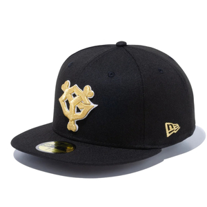 ニューエラ 59FIFTY 読売ジャイアンツ ブラック メタリックゴールド スノーホワイトメタリックゴールド スノーホワイト 7 7/8 1個 [T便60]