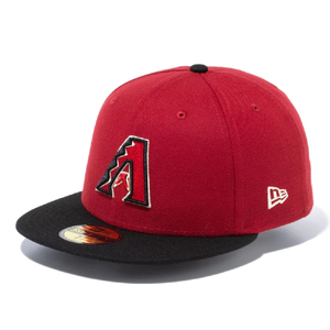 ニューエラ 59FIFTY MLBオンフィールド アリゾナ・ダイヤモンドバックス オルタネイト3 スカーレット ブラック 7 1/4 1個 [T便60] [T便 1/4