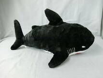 カブっとキュートBIGサメシャーク　ぬいぐるみ　ブラック　黒　全長：約45cm　口の中に手が入る仕様　プライズ品　BREAK_画像5