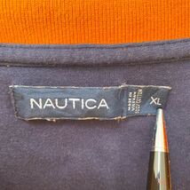 ノーティカ　半袖ポロシャツ　ラガー　無地　刺繍ロゴ　男女兼用　オレンジ色　XLサイズ　ユニセックス　大きいサイズ　NAUTICA_画像6